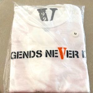Orange/white "Legends Never Die" Vlone T-shirts